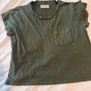 Mollusk Forest Green Crop Top
